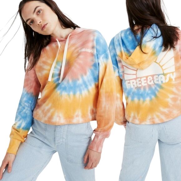 Madewell x Free & Easy® Tie-Dye Hoodie Sweatshirt Womens Small - Picture 1 of 10